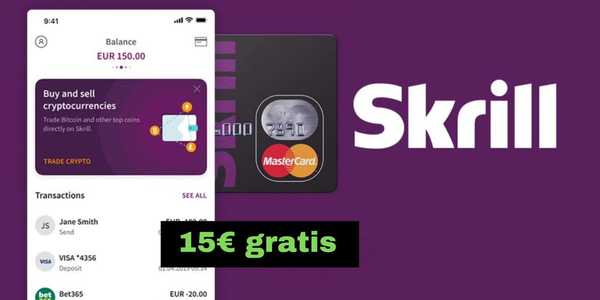 Consigue 15€ gratis con Skrill: Guía paso a paso